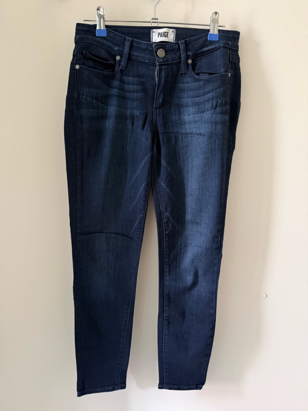 PAIGE Verdugo Crop Ankle Jeans Dark Blue